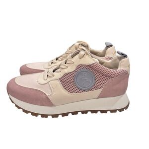 Stylish Women's Sneakers in Pink and Cream, Sam and Libby, Size 7